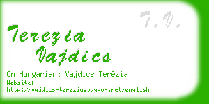 terezia vajdics business card